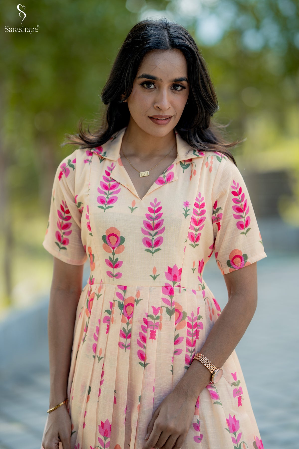 Vasundhra Linen Feeding Maxi