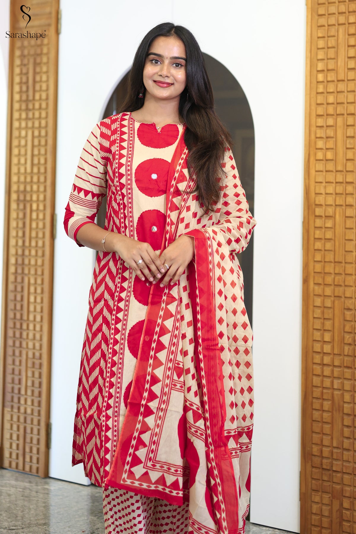 Vidhya Pure cotton Feeding Salwar Set (set of 3)