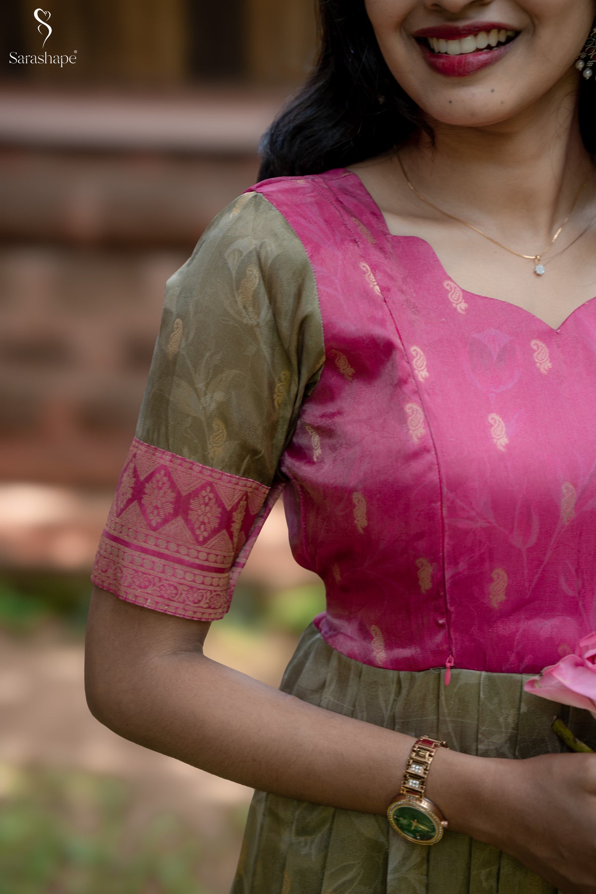 Yaazhisai Butti Silk Festive Feeding Maxi