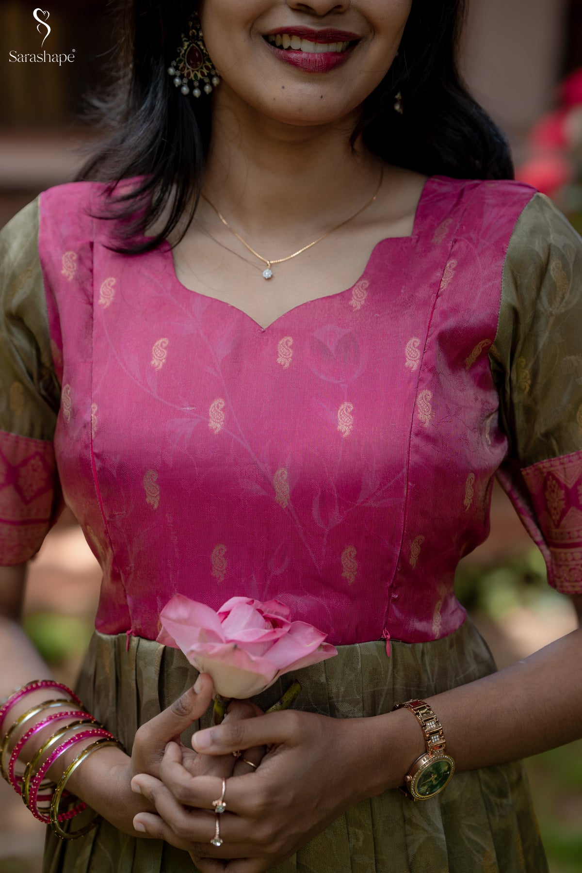 Yaazhisai Butti Silk Festive Feeding Maxi