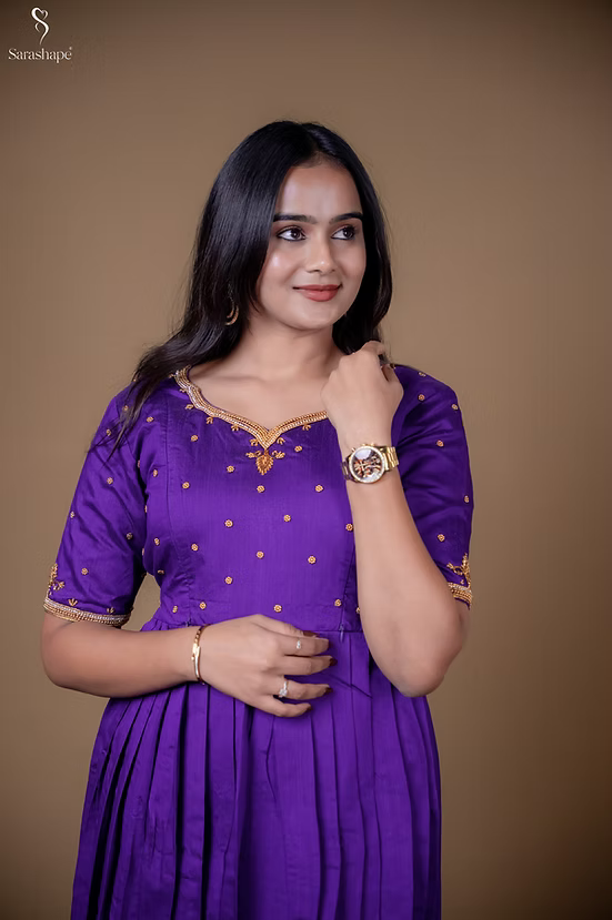 Innisai Aari Work Festive Feeding Maxi