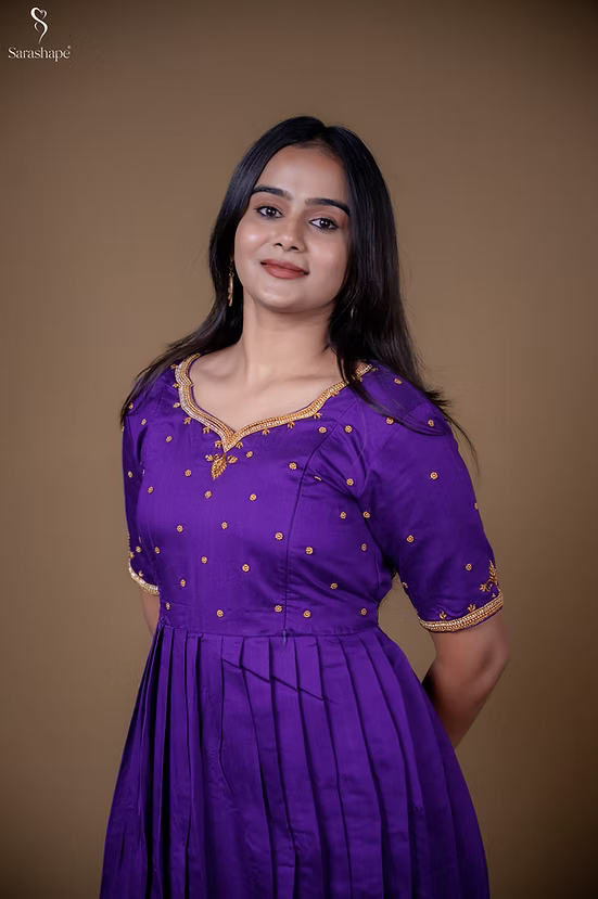Innisai Aari Work Festive Feeding Maxi