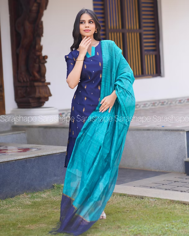 Durga Raw silk Non Feeding salwar set