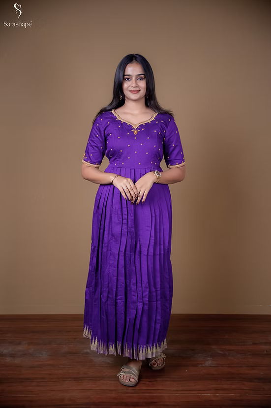 Innisai Aari Work Festive Feeding Maxi