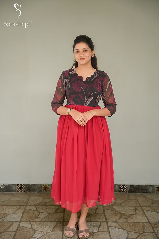 Shobana Georgette Feeding Maxi