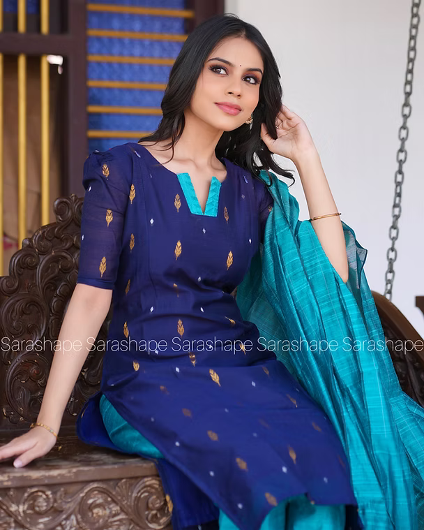Durga Raw silk Non Feeding salwar set