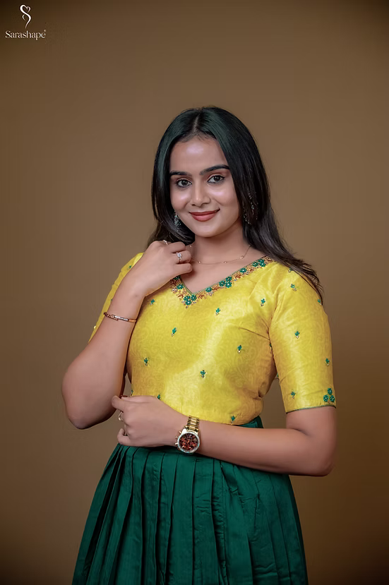 Hrithaya Aari Work Festive Feeding(Skirt & Top)