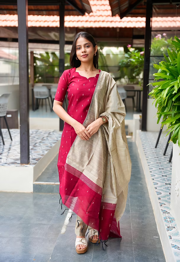 Sirpi Raw silk Non Feeding salwar set