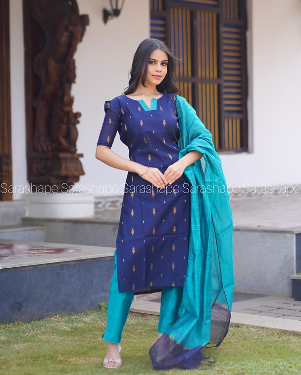 Durga Raw silk Non Feeding salwar set