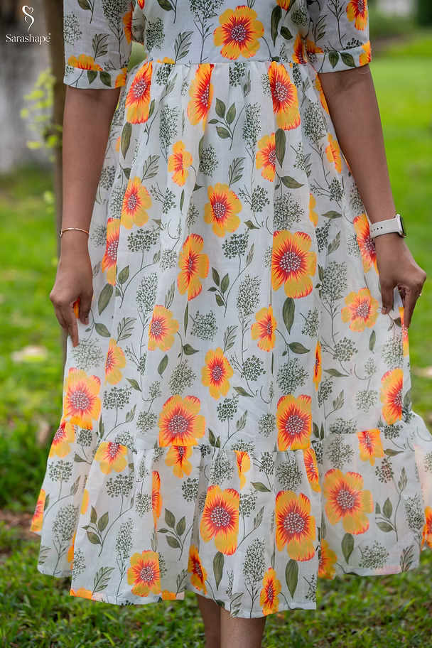 Mozhiyal Linen Non Feeding Maxi