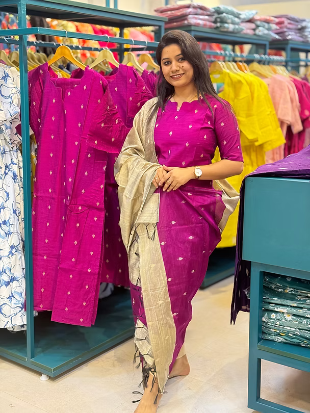 Kamala Raw silk Non Feeding Salwar set
