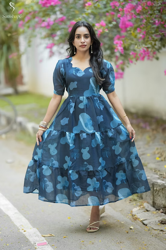 Krishnaveni Linen Non feeding Maxi