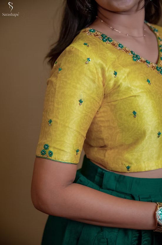 Hrithaya Aari Work Festive Feeding(Skirt & Top)