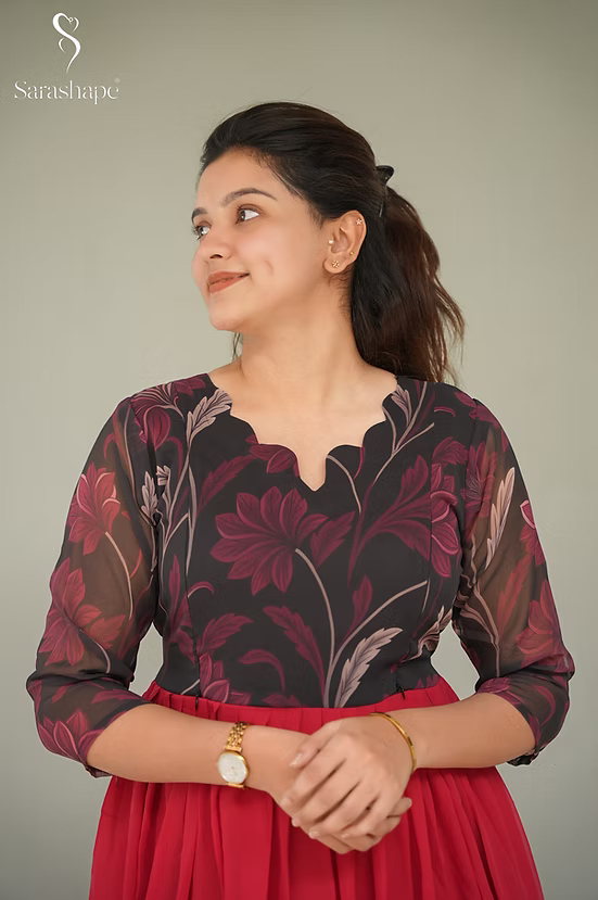 Shobana Georgette Feeding Maxi