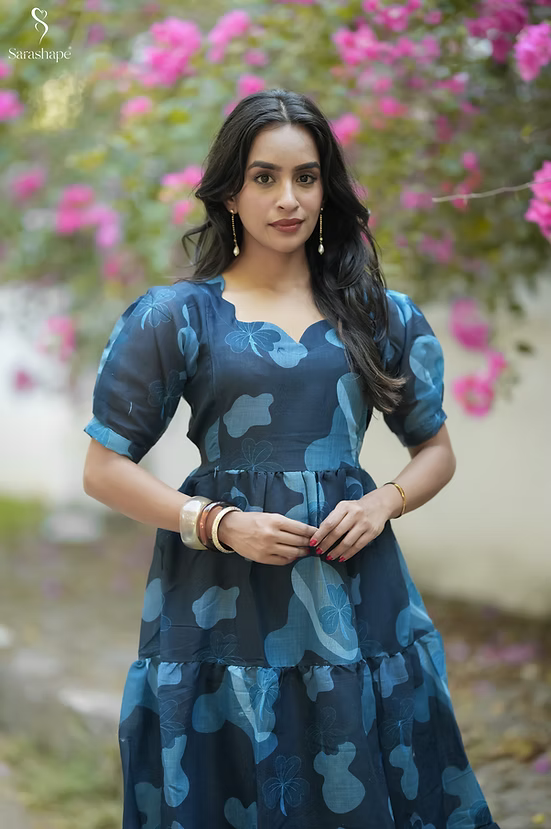 Krishnaveni Linen Non feeding Maxi