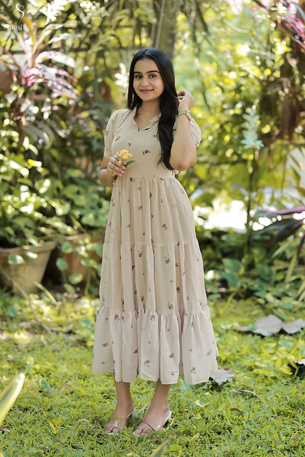 Vibisha Georgette Feeding Maxi