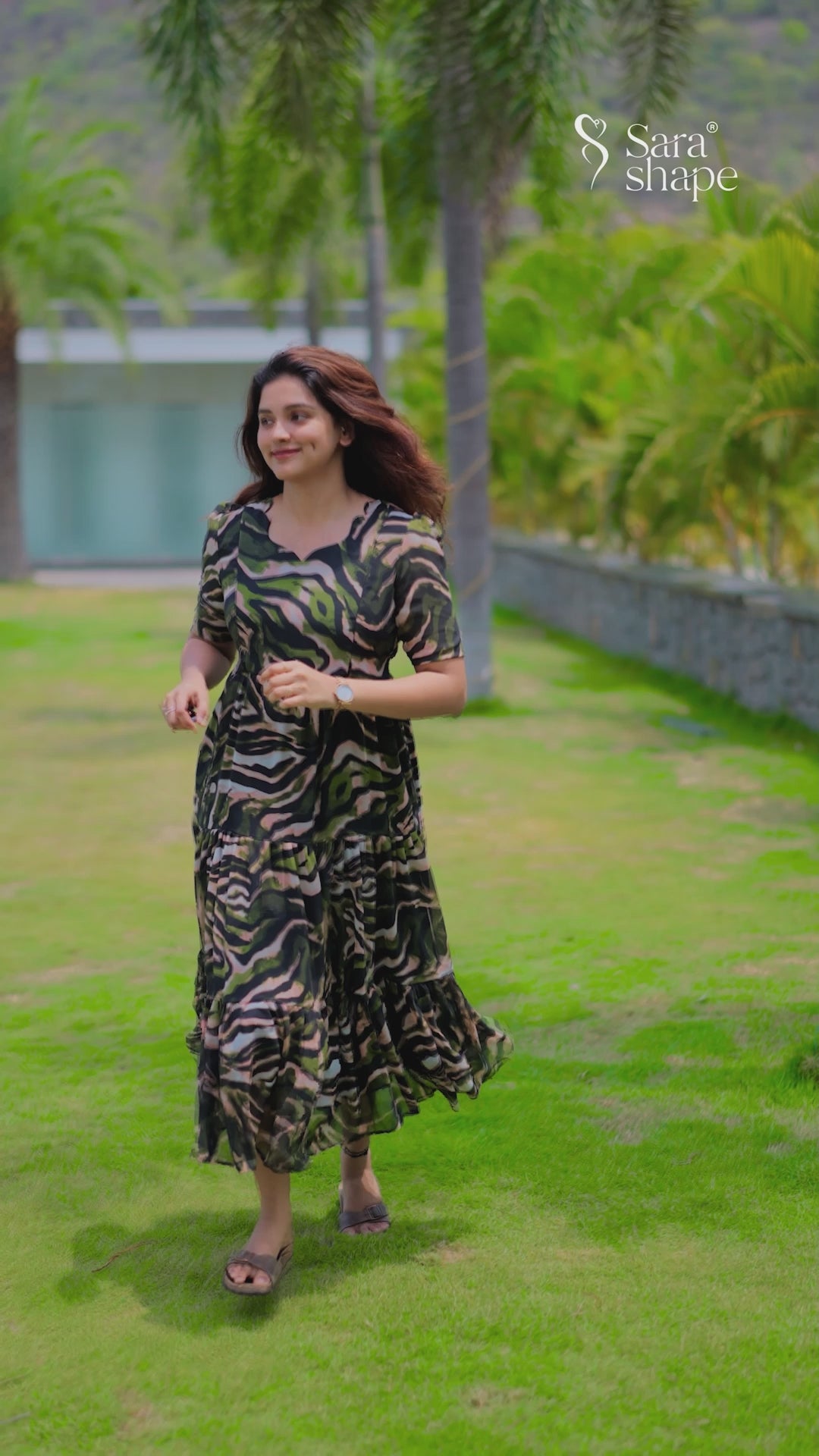 Riha  georgette dress With Feeding Zip