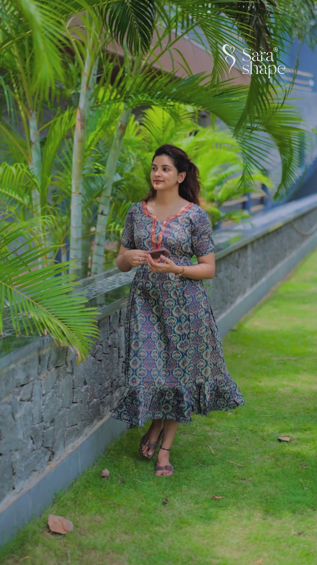 Kalavathi F Pure cotton dress With Feeding Zip