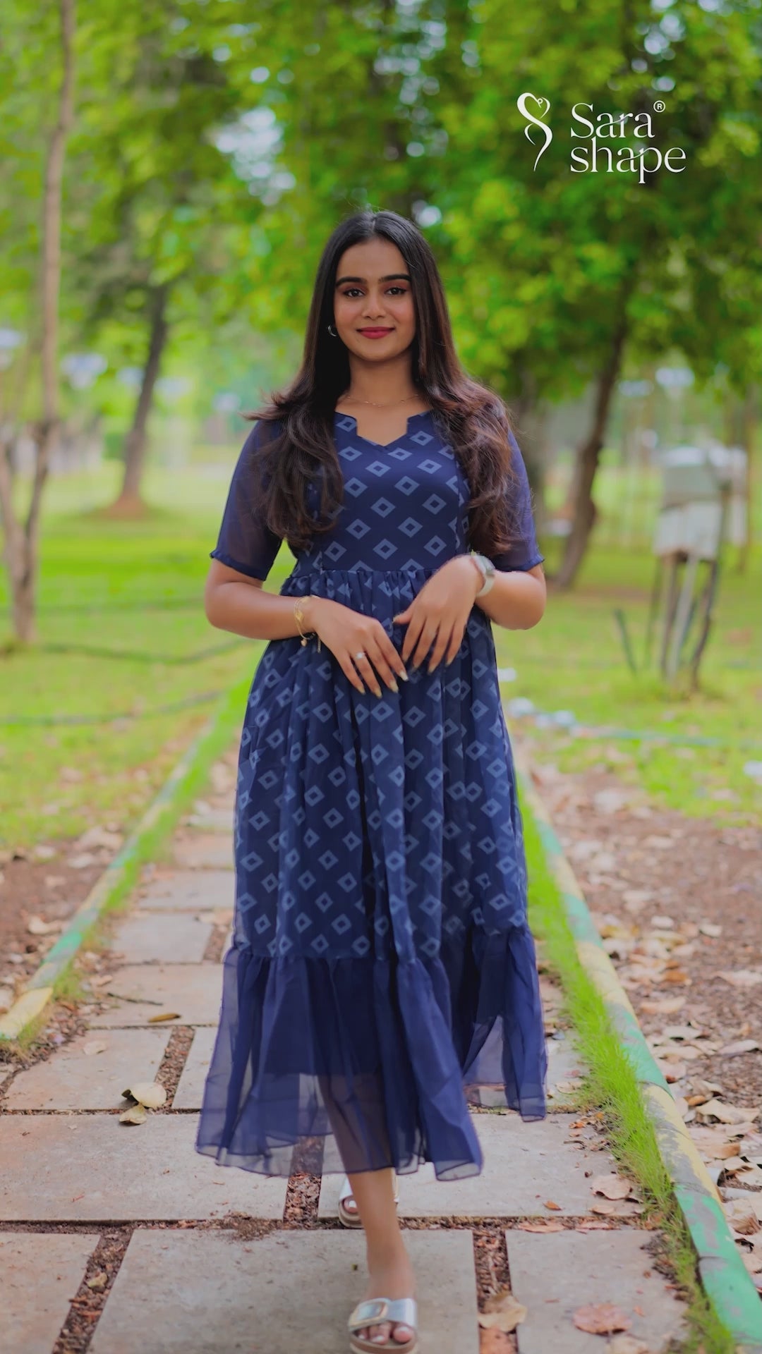 ASIYA F georgette dress With Feeding Zip