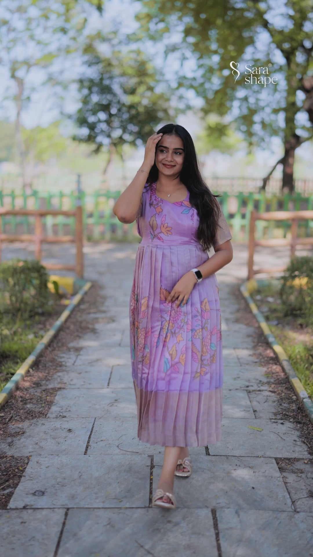Savithri Tussar Jacquard Feeding Maxi